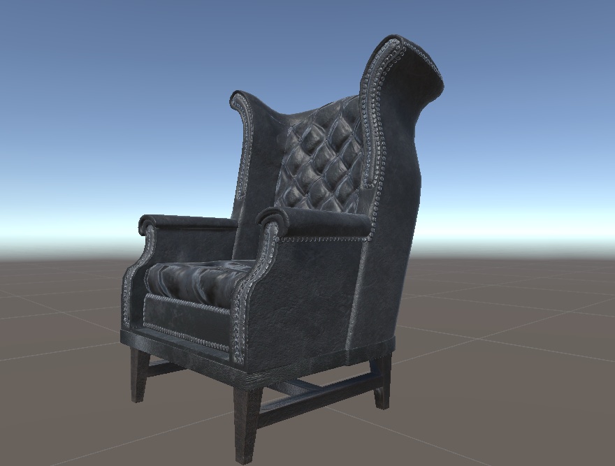 ウィングバックチェア 3Dモデル