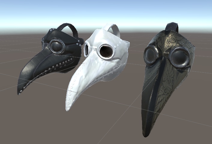 ペストマスク　3Dモデル