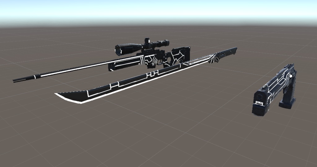 サイバーパンク風　武器