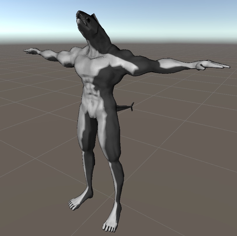 彼岸島の魚型邪鬼 3Dアバター (The fish-type Oni from Higanjima 3D Avatar)