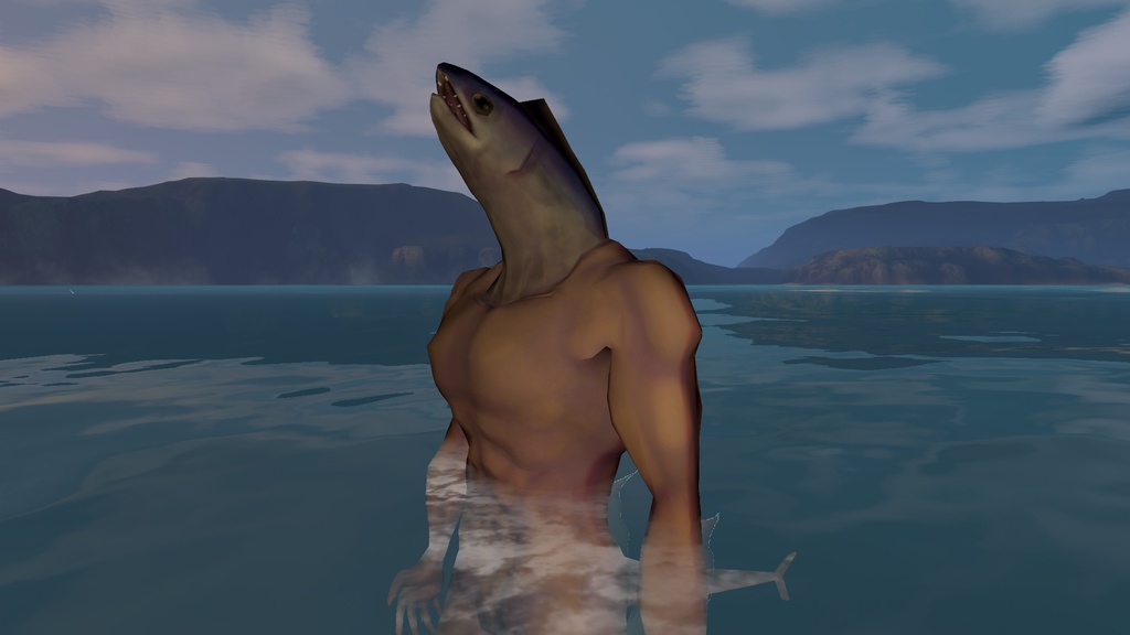 彼岸島の魚型邪鬼 3Dアバター (The fish-type Oni from Higanjima 3D Avatar)