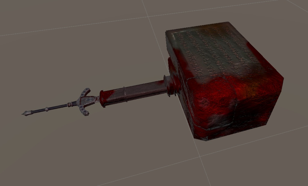 ノコギリ鉈・教会の石槌 3Dモデル (Saw Cleaver / Kirkhammer 3D Models)