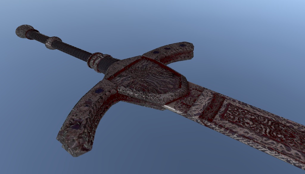 ノコギリ鉈・教会の石槌 3Dモデル (Saw Cleaver / Kirkhammer 3D Models)