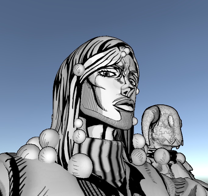 ジョジョリオンの東方 憲助/キングナッシング 3Dアバター (JOJOLION: Norisuke Higashikata / King Nothing 3D Avatar)