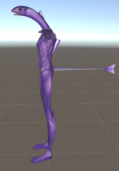 魚人型邪鬼 3Dアバター