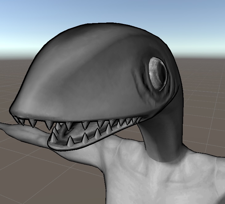 魚人型邪鬼 3Dアバター