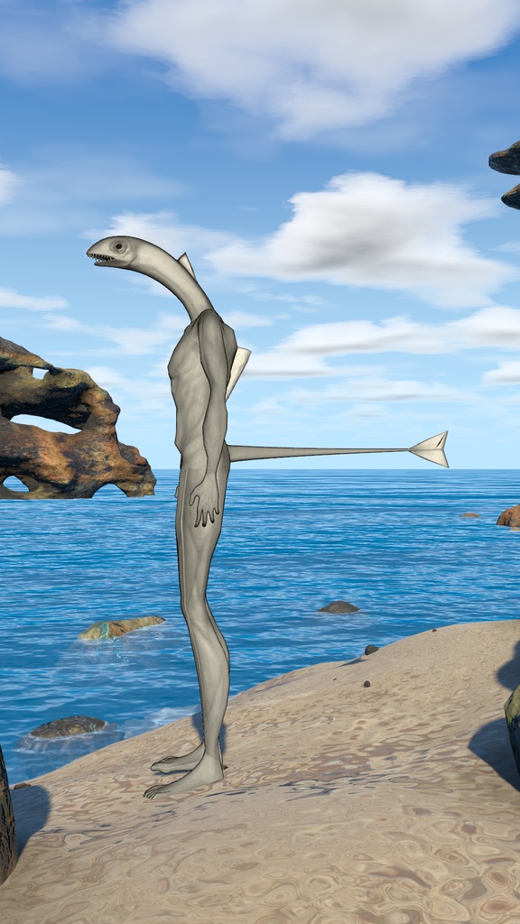 魚人型邪鬼 3Dアバター