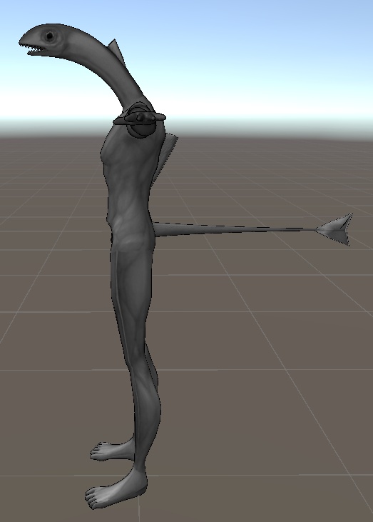 魚人型邪鬼 3Dアバター