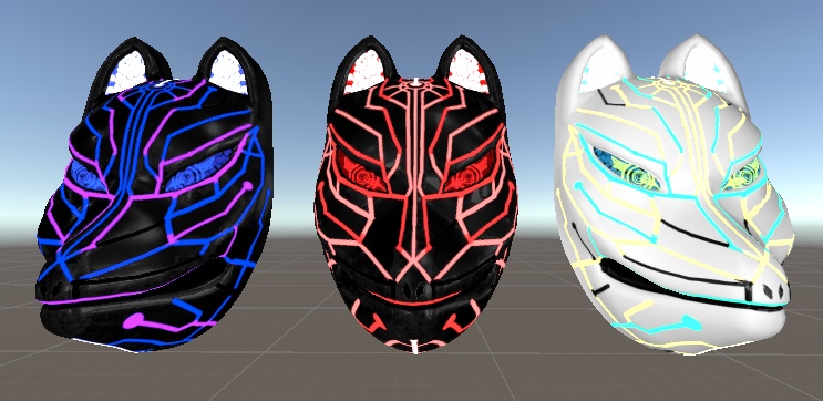 狐面 3Dモデル (Fox Mask 3Dmodel)