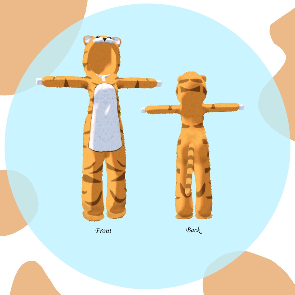 虎のパジャマ-dynamic bone 設定済み-