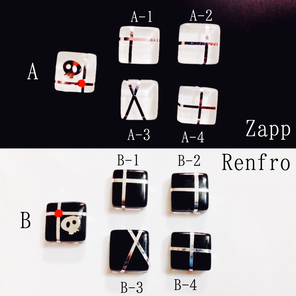 【血界戦線】1枚タイルのアシメ耳飾り