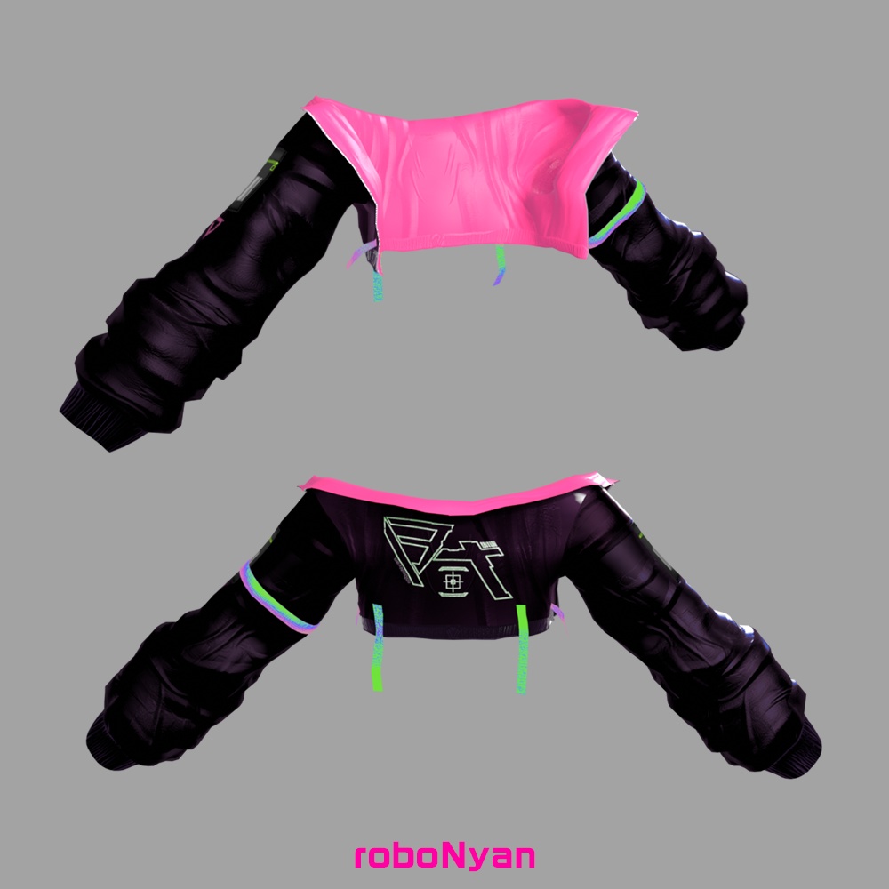 ♡Xフォロワー限定無料配布♡サイバーパンクジャケット for VRChat