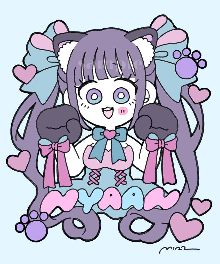 NYAAN 🐾 Bag ❤︎ トートバッグ M