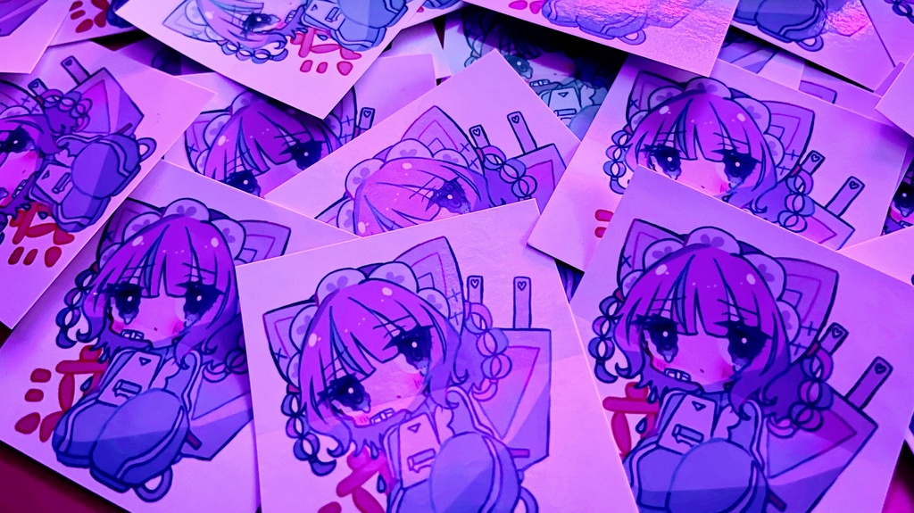 休符ちゃん（泣）ステッカー