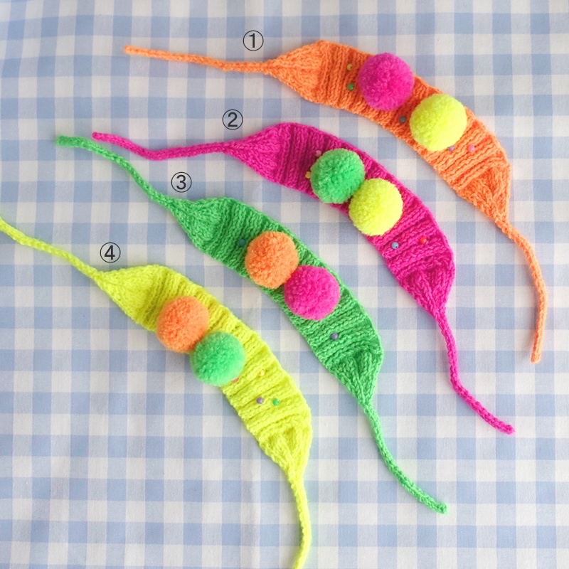 ニットヘッドドレス(蛍光)