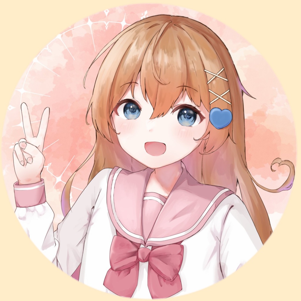 まじゅあ。の缶バッジ(セーラ服)
