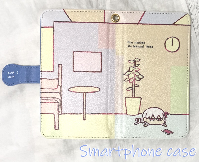 もうなにもしたくないかーまちゃん手帳型ケース