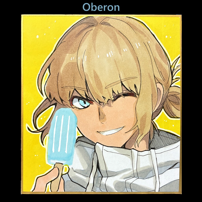 手描きフルカラー色紙【FGO】