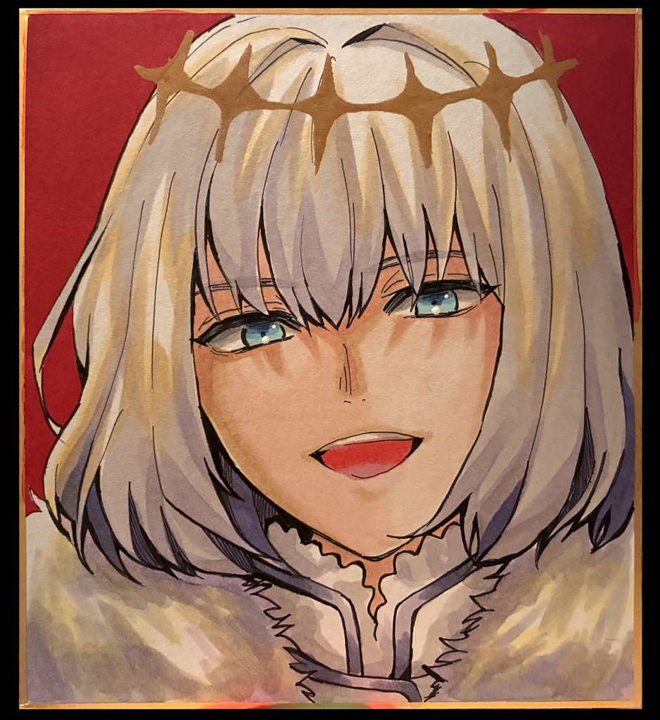 手描きフルカラー色紙【FGO】