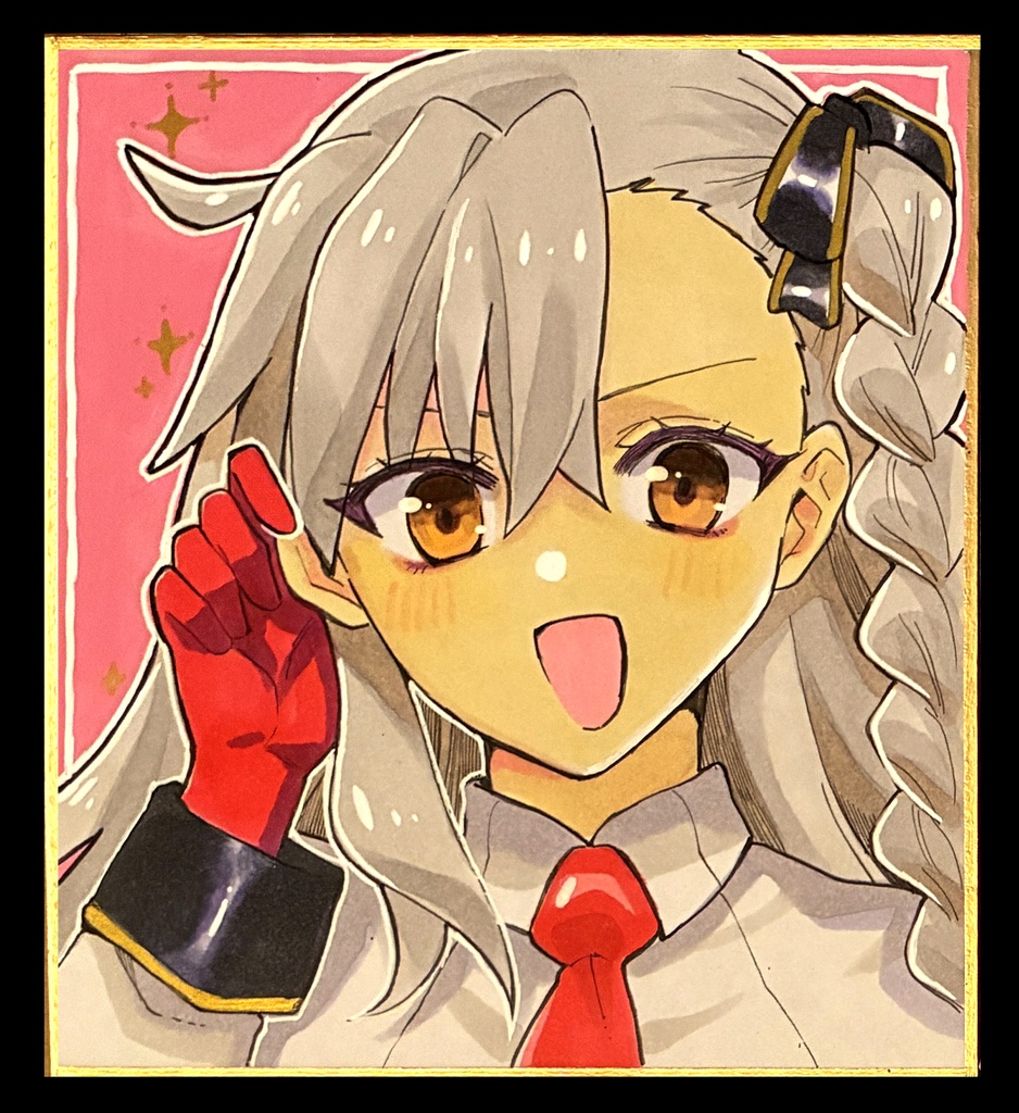 手描きフルカラー色紙【FGO】