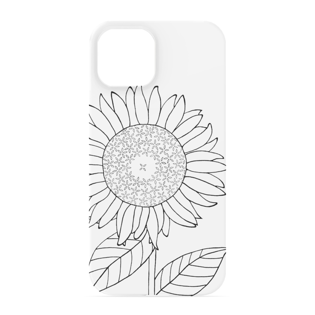 mono ひまわり iPhoneケース