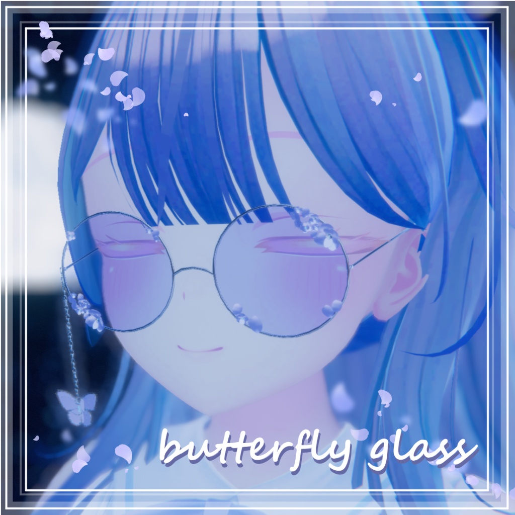 【おしゃれめがねbutterfly】패션 안경 butterfly　glasses