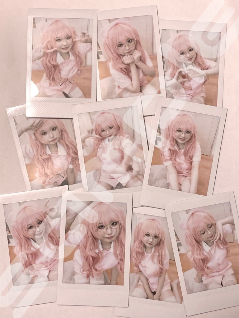 ピンクナースチェキ 2枚セット【ランダム・サイン付き】