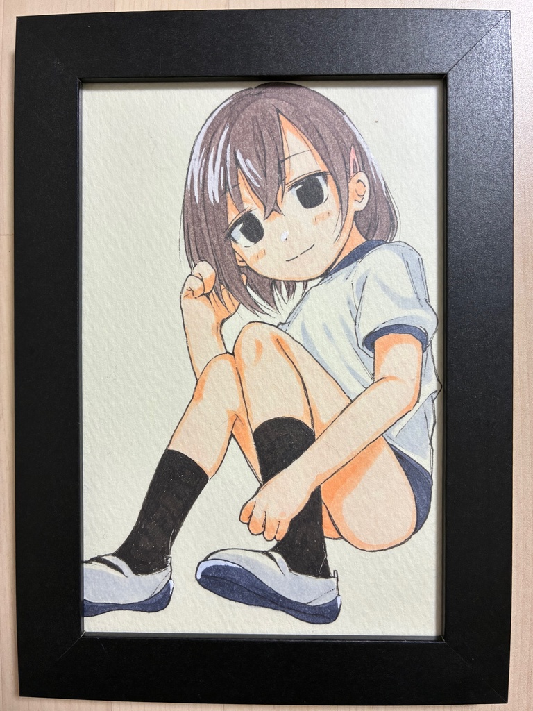 体操服　ショートカット　女の子　イラスト