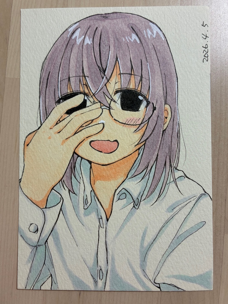 めがねっこ　アナログイラスト