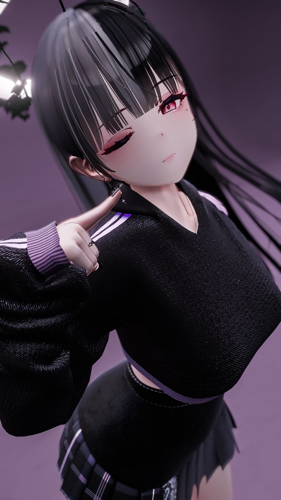 DenimKnit&SkirtHoodie【くろなつ用】