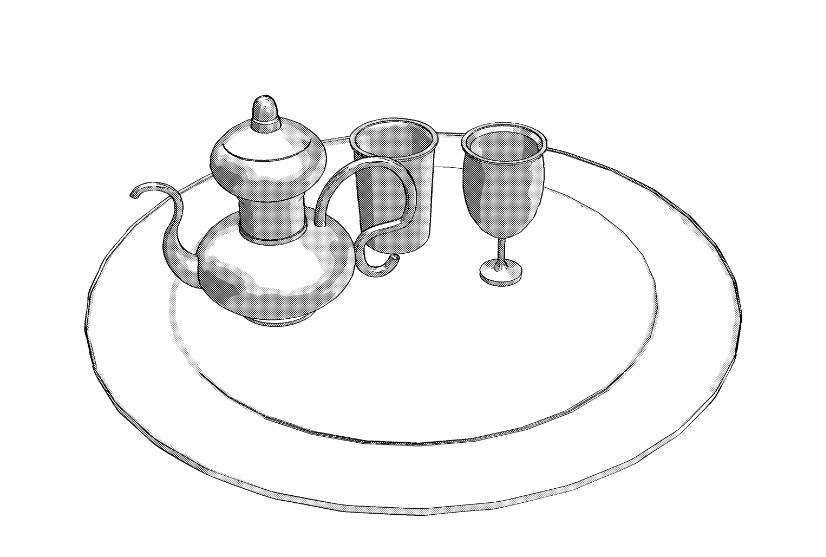 カリムの杖と茶器