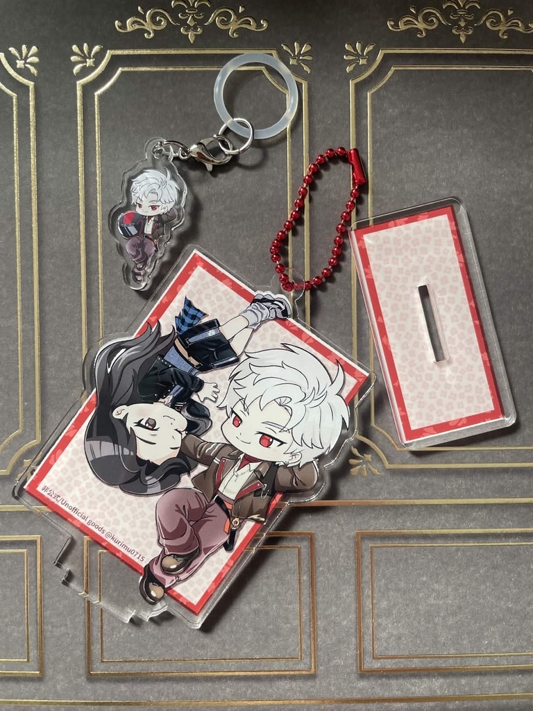 【セット】シン主 アクリルスタンドキーホルダ ＆ シン アンブレラチャーム＋ノベルティ