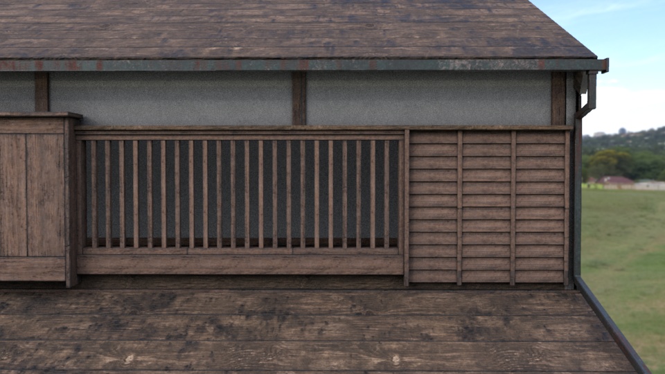 【背景用3Dモデル】日本古家屋E - Japanese old House E