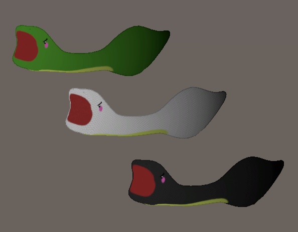 (無料)【虚無フォン】ヘビ噛みつき尻尾(全3色🟩⬛⬜)