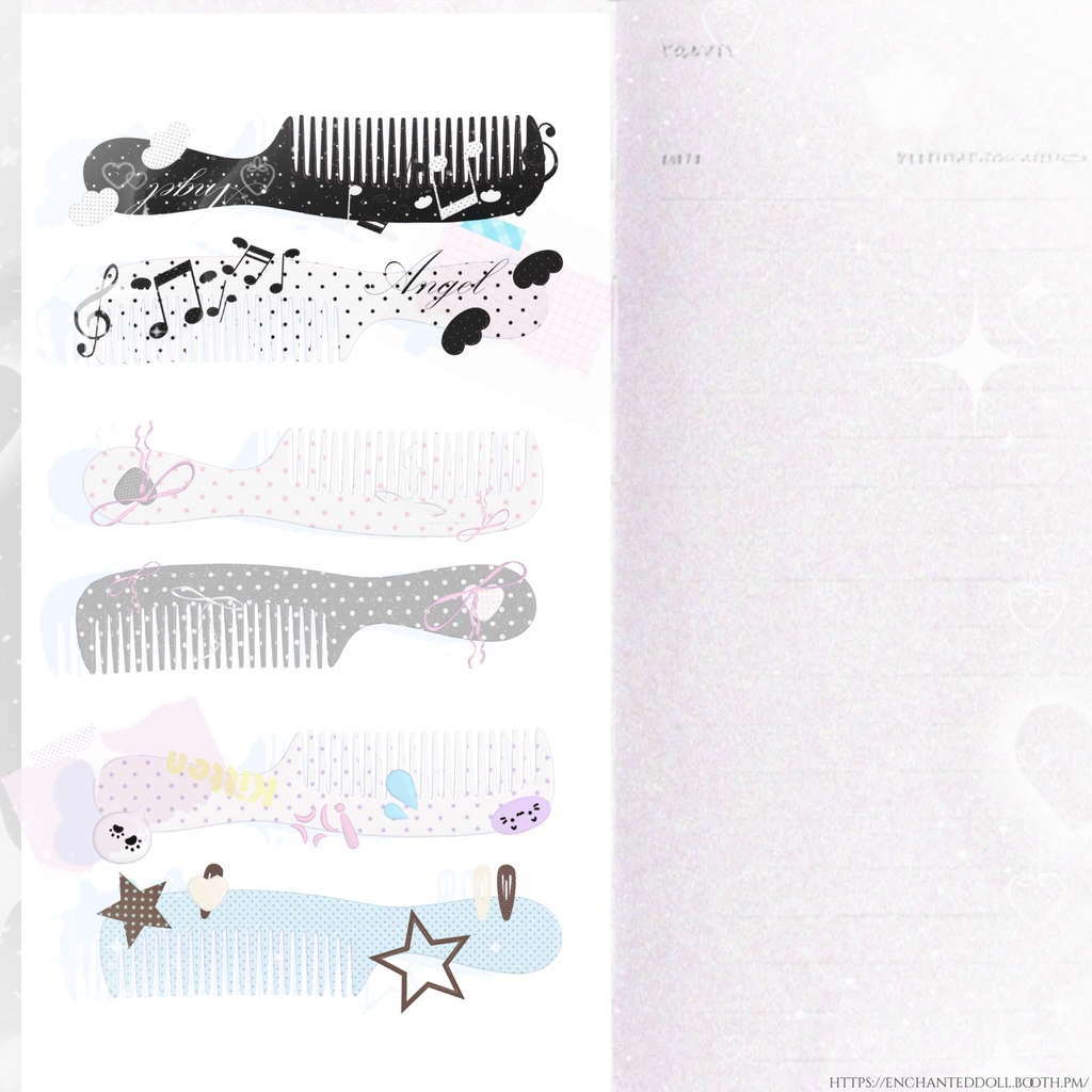 【無料/FREE】˚୨୧ ₊⊹Hair Comb Clip⋆ 。୨୧˚ ₊˚