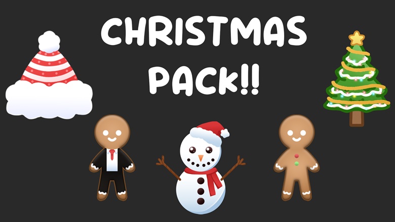 Christmas Pack Decorations/Badges or Emotes