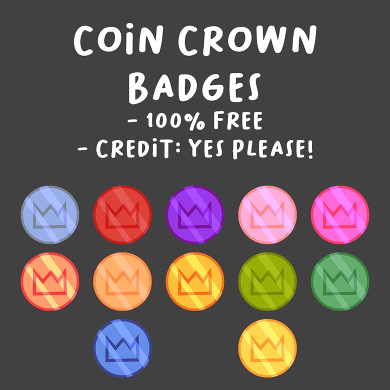 Coin Crown Badges