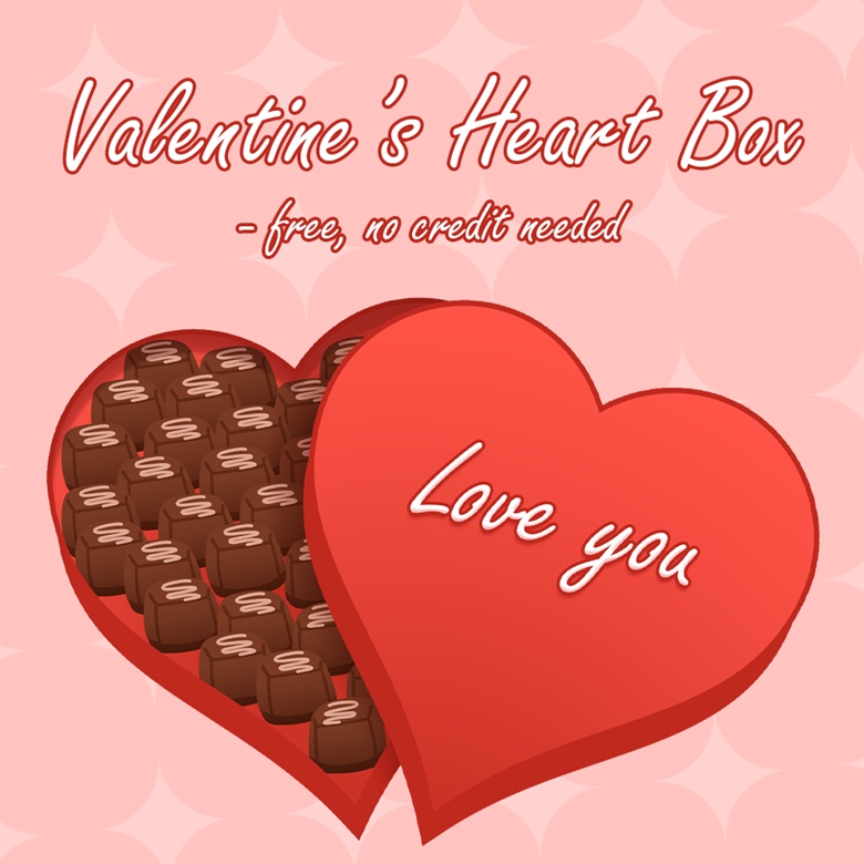 Valentine's Heart Box Vtuber Asset