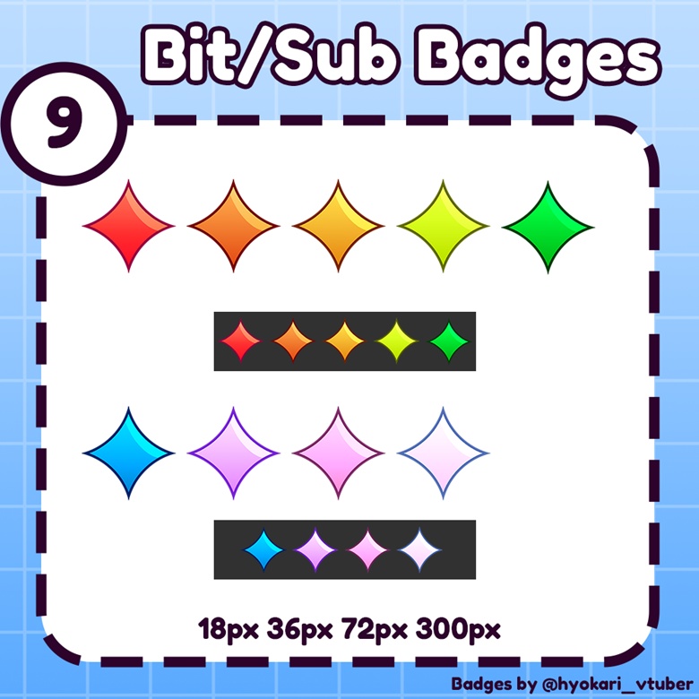 Basic Star Badges