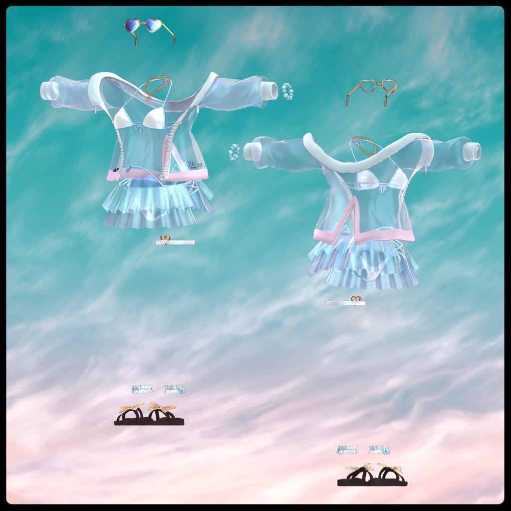 【2アバター対応】AquaLuminous【MA設定済み】