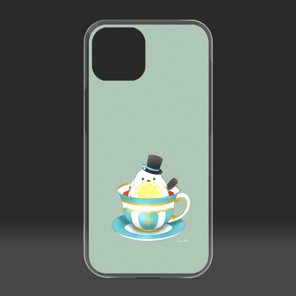レモンティー/シマエナガver(クリアiPhoneケース)