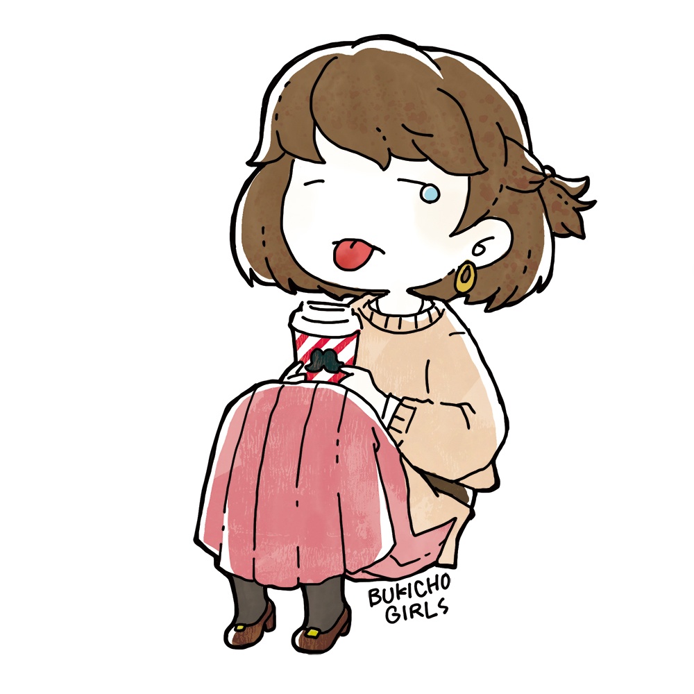 アクリルキーホルダー　べろやけどガールちゃん