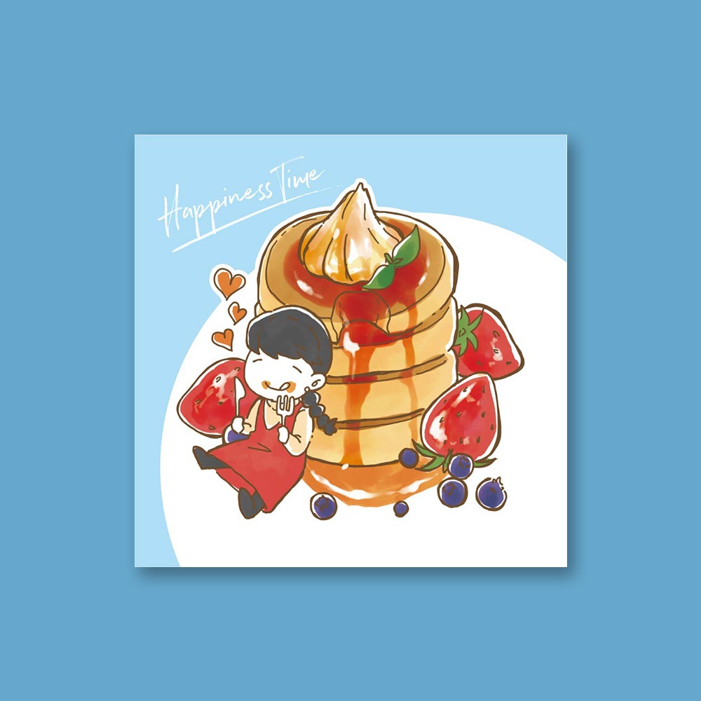 ポストカード　ホットケーキ