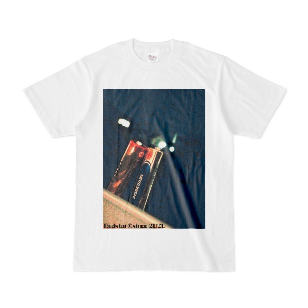 乾電池カップルTシャツ