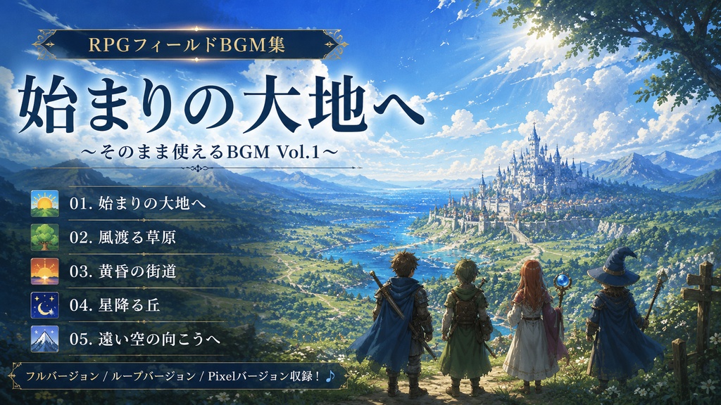 そのまま使えるBGM vol.1 RPGフィールド編-始まりの大地へ-