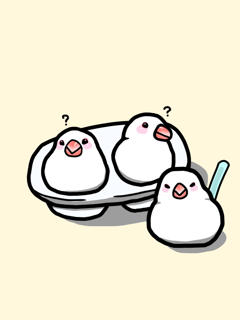 文鳥大福ジップパーカー