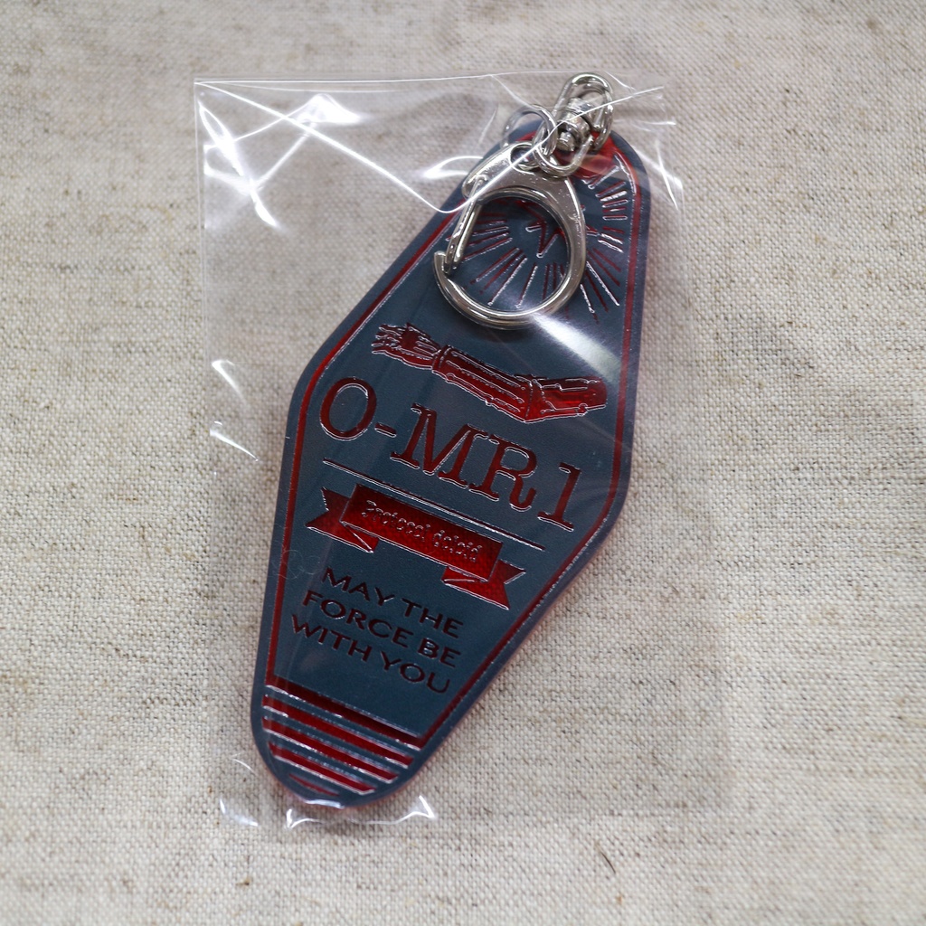 モーテルキー風アクリルキーホルダー　O-MR1