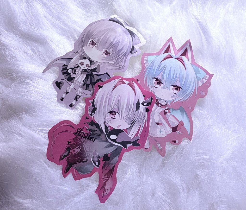 デフォルメステッカー3枚セット