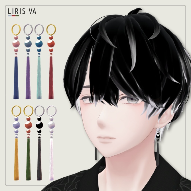 和の色「タッセル風ピアス」#LIRISVA_shop