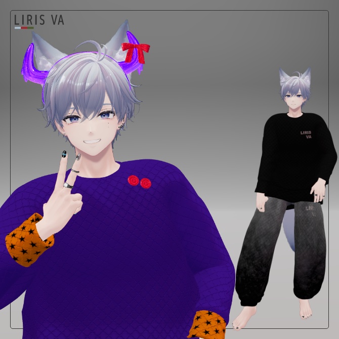 煙滅,Rico,楽,Noa,狛乃,水瀬,まめひなた,Alue(PlusHead)|10月のセットアップ「ちょっとだけハロウィン気分」 #LIRISVA_shop